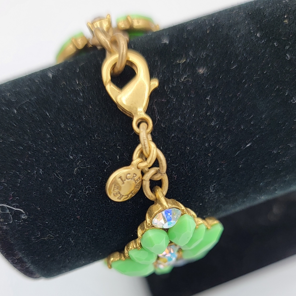 J.crew Factory Gemstone Blossoms Bracelet in Neon Mist - Picture 7 of 7